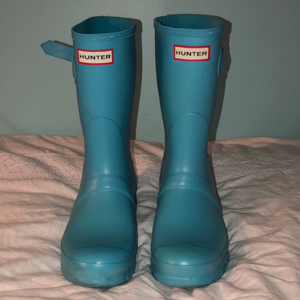 Blue Hunter Boots